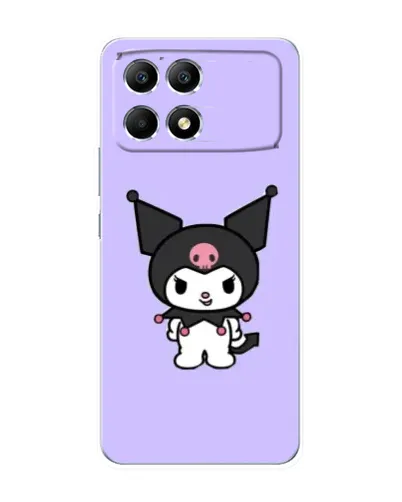 Чехол для Xiaomi POCO F6 с картинкой «Kuromi — нежный фиолетовый»