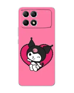 Чехол для Xiaomi POCO F6 с картинкой «Kuromi — любовь в сердце» Чехол для Xiaomi POCO F6 с картинкой «Kuromi — любовь в сердце»
