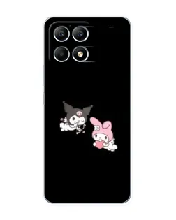 Чехол для Xiaomi POCO F6 с картинкой «My Melody и Kuromi» Чехол для Xiaomi POCO F6 с картинкой «My Melody и Kuromi»