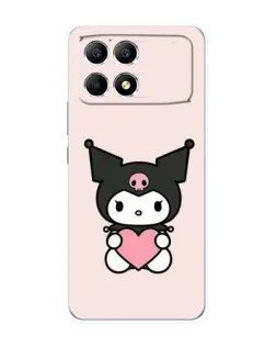 Чехол для Xiaomi POCO F6 с картинкой «Kuromi и сердце» Чехол для Xiaomi POCO F6 с картинкой «Kuromi и сердце»