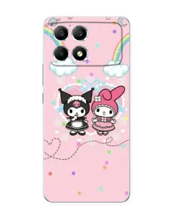 Чехол для Xiaomi POCO F6 с картинкой «My Melody и Kuromi» Чехол для Xiaomi POCO F6 с картинкой «My Melody и Kuromi»