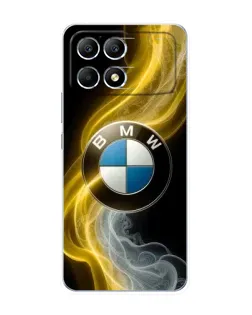 Чехол для Xiaomi POCO F6 с картинкой «Золотистый дым BMW» Чехол для Xiaomi POCO F6 с картинкой «Золотистый дым BMW»