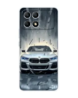 Чехол для Xiaomi POCO F6 с картинкой «BMW в свете фар» Чехол для Xiaomi POCO F6 с картинкой «BMW в свете фар»