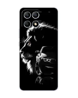 Чехол для Xiaomi POCO F6 с картинкой «BMW и лев» Чехол для Xiaomi POCO F6 с картинкой «BMW и лев»
