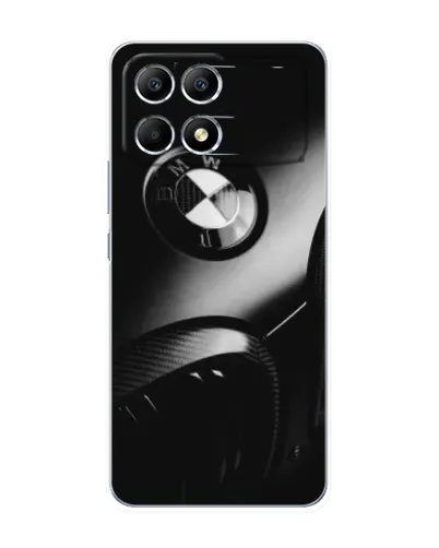 Чехол для Xiaomi POCO F6 с картинкой «Эмблема BMW — макро» Чехол для Xiaomi POCO F6 с картинкой «Эмблема BMW — макро»