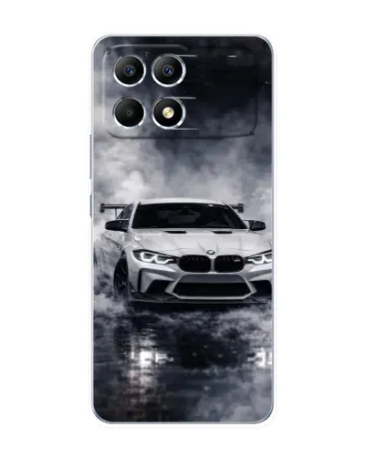 Чехол для Xiaomi POCO F6 с картинкой «BMW сквозь туман» Чехол для Xiaomi POCO F6 с картинкой «BMW сквозь туман»