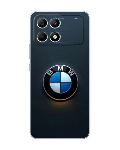 Чехол для Xiaomi POCO F6 с картинкой «Логотип BMW — минимализм» Чехол для Xiaomi POCO F6 с картинкой «Логотип BMW — минимализм»