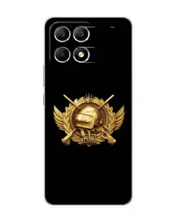 Чехол для Xiaomi POCO F6 с картинкой «PUBG — оранжевый градиент» Чехол для Xiaomi POCO F6 с картинкой «PUBG — оранжевый градиент»