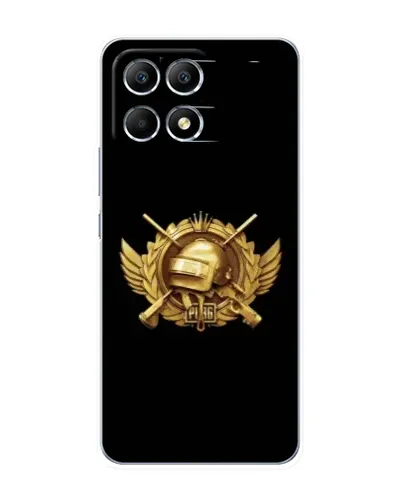 Чехол для Xiaomi POCO F6 с картинкой «PUBG — оранжевый градиент» Чехол для Xiaomi POCO F6 с картинкой «PUBG — оранжевый градиент»