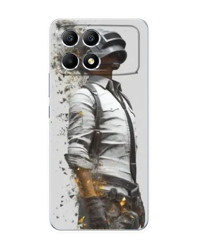 Чехол для Xiaomi POCO F6 с картинкой «PUBG — боец в пыли» Чехол для Xiaomi POCO F6 с картинкой «PUBG — боец в пыли»