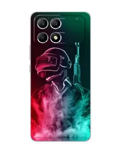 Чехол для Xiaomi POCO F6 с картинкой «PUBG — огненный воин» Чехол для Xiaomi POCO F6 с картинкой «PUBG — огненный воин»