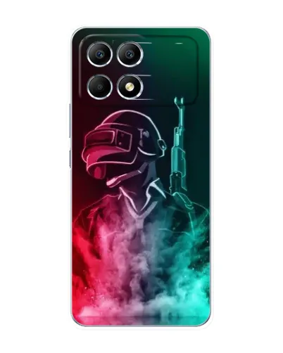 Чехол для Xiaomi POCO F6 с картинкой «PUBG — огненный воин» Чехол для Xiaomi POCO F6 с картинкой «PUBG — огненный воин»