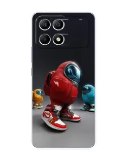 Чехол для Xiaomi POCO F6 с картинкой «Among Us — 3D стиль» Чехол для Xiaomi POCO F6 с картинкой «Among Us — 3D стиль»