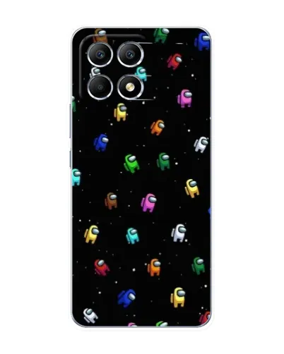 Чехол для Xiaomi POCO F6 с картинкой «Экипаж Among Us»