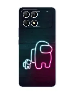 Чехол для Xiaomi POCO F6 с картинкой «Among Us неон-арт» Чехол для Xiaomi POCO F6 с картинкой «Among Us неон-арт»