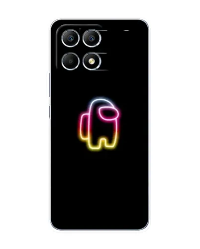 Чехол для Xiaomi POCO F6 с картинкой «Among Us градиент»