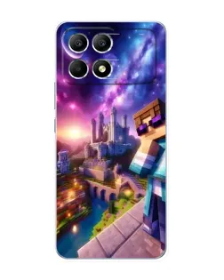 Чехол для Xiaomi POCO F6 с картинкой «Стив и космос» Чехол для Xiaomi POCO F6 с картинкой «Стив и космос»