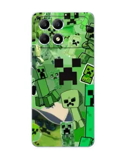 Чехол для Xiaomi POCO F6 с картинкой «Криперы Minecraft» Чехол для Xiaomi POCO F6 с картинкой «Криперы Minecraft»