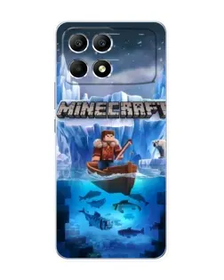 Чехол для Xiaomi POCO F6 с картинкой «Minecraft ледяной мир» Чехол для Xiaomi POCO F6 с картинкой «Minecraft ледяной мир»