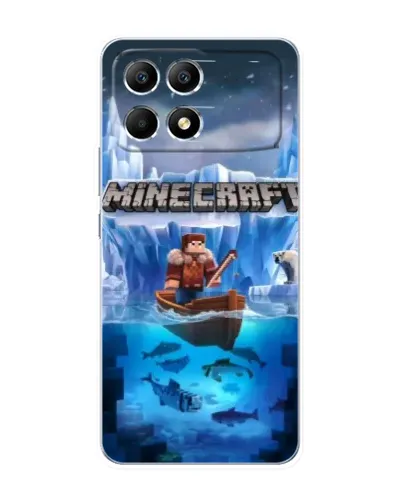 Чехол для Xiaomi POCO F6 с картинкой «Minecraft ледяной мир» Чехол для Xiaomi POCO F6 с картинкой «Minecraft ледяной мир»