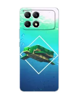 Чехол для Xiaomi POCO F6 с картинкой «Черепаха Minecraft» Чехол для Xiaomi POCO F6 с картинкой «Черепаха Minecraft»