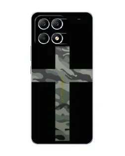 Чехол для Xiaomi POCO F6 с картинкой «Милитари Крест»