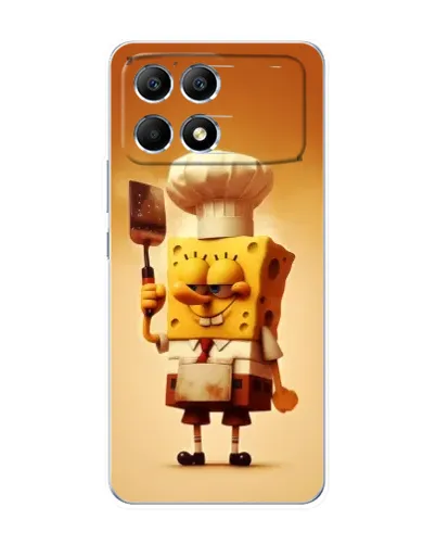 Чехол для Xiaomi POCO F6 с картинкой «Губка Боб повар» Чехол для Xiaomi POCO F6 с картинкой «Губка Боб повар»
