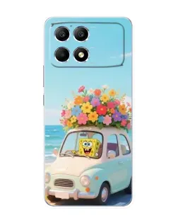 Чехол для Xiaomi POCO F6 с картинкой «Автомобильное путешествие»