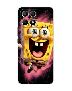 Чехол для Xiaomi POCO F6 с картинкой «Взрывной Спанч Боб»