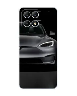 Чехол для Xiaomi POCO F6 с картинкой «Tesla Model S Look»