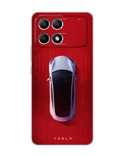 Чехол для Xiaomi POCO F6 с картинкой «Tesla Top View» Чехол для Xiaomi POCO F6 с картинкой «Tesla Top View»