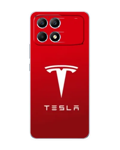Чехол для Xiaomi POCO F6 с картинкой «Tesla Red Classic» Чехол для Xiaomi POCO F6 с картинкой «Tesla Red Classic»