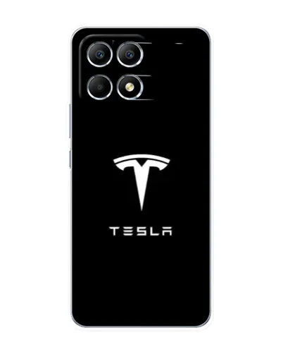 Чехол для Xiaomi POCO F6 с картинкой «Tesla White Logo» Чехол для Xiaomi POCO F6 с картинкой «Tesla White Logo»