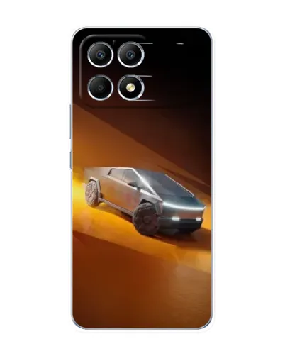 Чехол для Xiaomi POCO F6 с картинкой «Cybertruck в пустыне» Чехол для Xiaomi POCO F6 с картинкой «Cybertruck в пустыне»