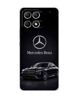 Чехол для Xiaomi POCO F6 с картинкой «Mercedes — решетка радиатора»