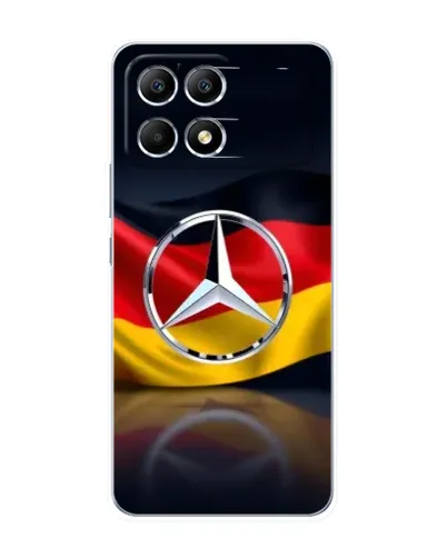 Чехол для Xiaomi POCO F6 с картинкой «Mercedes — флаг Германии» Чехол для Xiaomi POCO F6 с картинкой «Mercedes — флаг Германии»