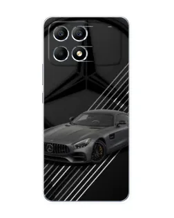 Чехол для Xiaomi POCO F6 с картинкой «Mercedes AMG — графика»
