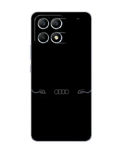 Чехол для Xiaomi POCO F6 с картинкой «Audi — световой подпись»