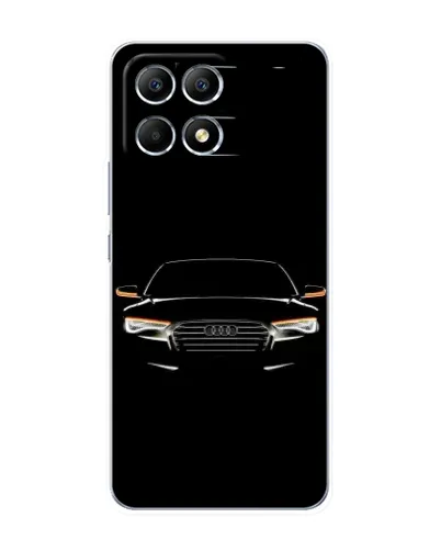 Чехол для Xiaomi POCO F6 с картинкой «Audi — ночной контур»