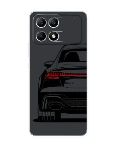Чехол для Xiaomi POCO F6 с картинкой «Задняя часть Audi — арт»