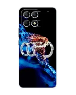 Чехол для Xiaomi POCO F6 с картинкой «Энергия лого Audi» Чехол для Xiaomi POCO F6 с картинкой «Энергия лого Audi»
