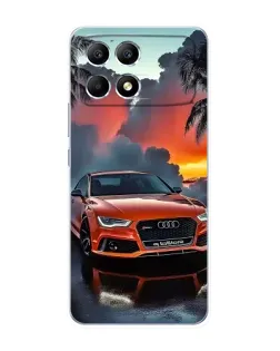 Чехол для Xiaomi POCO F6 с картинкой «Audi — закат» Чехол для Xiaomi POCO F6 с картинкой «Audi — закат»
