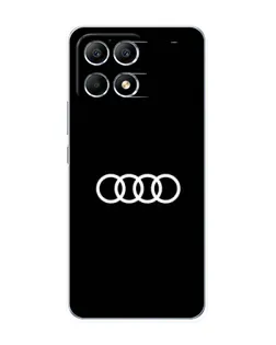 Чехол для Xiaomi POCO F6 с картинкой «Audi White Logo» Чехол для Xiaomi POCO F6 с картинкой «Audi White Logo»