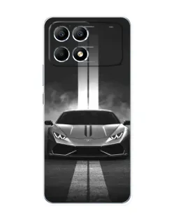 Чехол для Xiaomi POCO F6 с картинкой «Lamborghini симметрия дорог» Чехол для Xiaomi POCO F6 с картинкой «Lamborghini симметрия дорог»