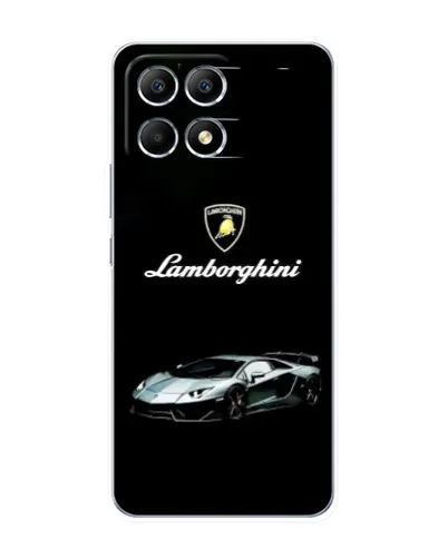 Чехол для Xiaomi POCO F6 с картинкой «Логотип Lamborghini классика»