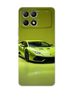 Чехол для Xiaomi POCO F6 с картинкой «Салатовый Lamborghini Huracan» Чехол для Xiaomi POCO F6 с картинкой «Салатовый Lamborghini Huracan»