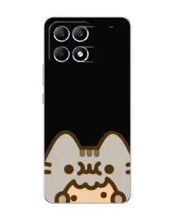 Чехол для Xiaomi POCO F6 с картинкой «Пушин на черном» Чехол для Xiaomi POCO F6 с картинкой «Пушин на черном»