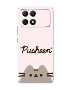 Чехол для Xiaomi POCO F6 с картинкой «Pusheen логотип» Чехол для Xiaomi POCO F6 с картинкой «Pusheen логотип»