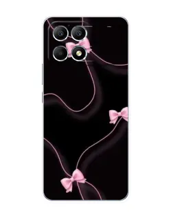 Чехол для Xiaomi POCO F6 с картинкой «Розовые ленты»