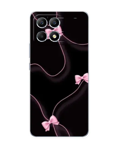 Чехол для Xiaomi POCO F6 с картинкой «Розовые ленты»